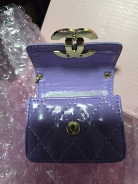 BAG CHARM IN PURPLE AND GOLD NEW 💜 UNBRANDED